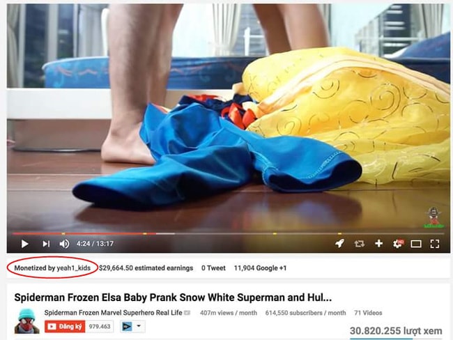 Truy tìm danh tính của ekip sản xuất loạt clip Spiderman Elsa phản cảm