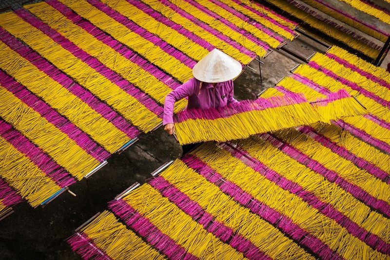 Làng nghề làm hương ở Tây Ninh lọt tốp ảnh đẹp nhất tuần