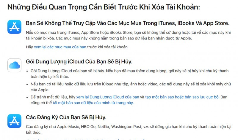 Hướng dẫn xóa tài khoản iCloud hay Apple ID vĩnh viễn huong dan xoa tai khoan icloud hay apple id vinh vien