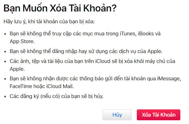 Hướng dẫn xóa tài khoản iCloud hay Apple ID vĩnh viễn huong dan xoa tai khoan icloud hay apple id vinh vien