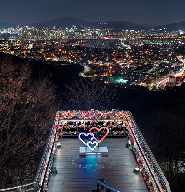 Tháp Namsan – Tòa tháp lãng mạn nhất Seoul