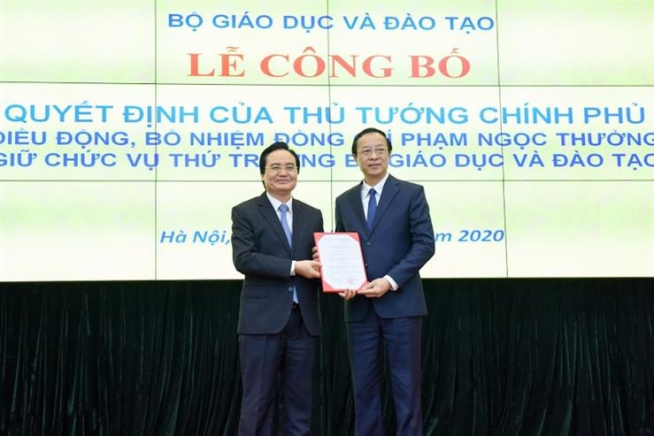 Ông Phạm Ngọc Thưởng được bổ nhiệm giữ chức Thứ trưởng Bộ GD&ĐT