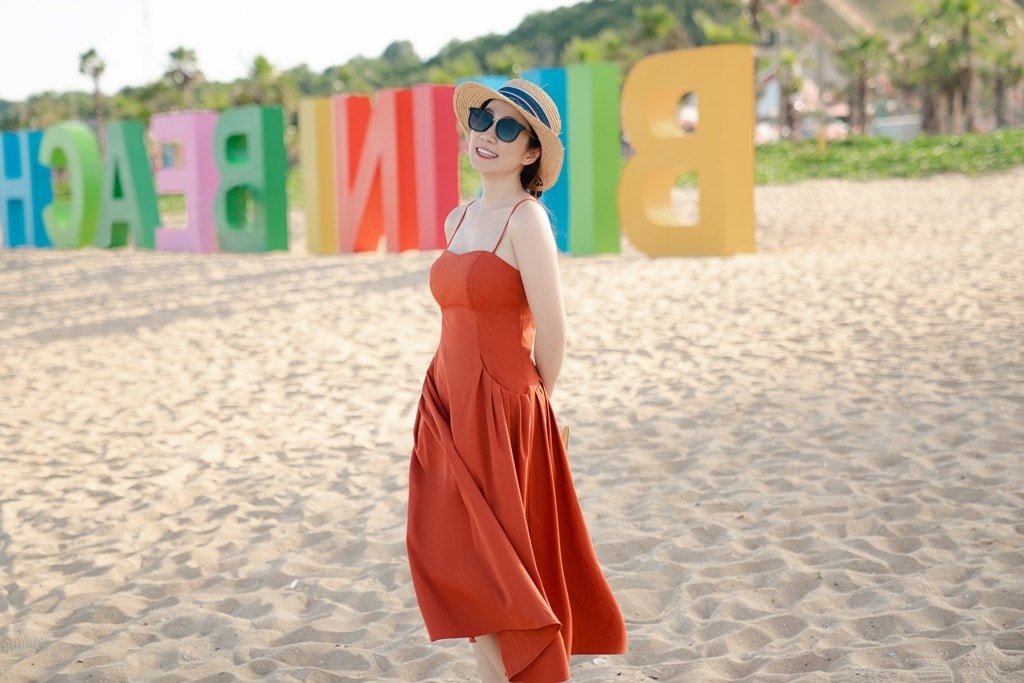 MC Thanh Thảo trong chuyến du lịch tại NovaWorld Phan Thiet. Ảnh: NovaWorld Phan Thiet MC Thanh Thảo trong chuyến du lịch tại NovaWorld Phan Thiet. Ảnh: NovaWorld Phan Thiet