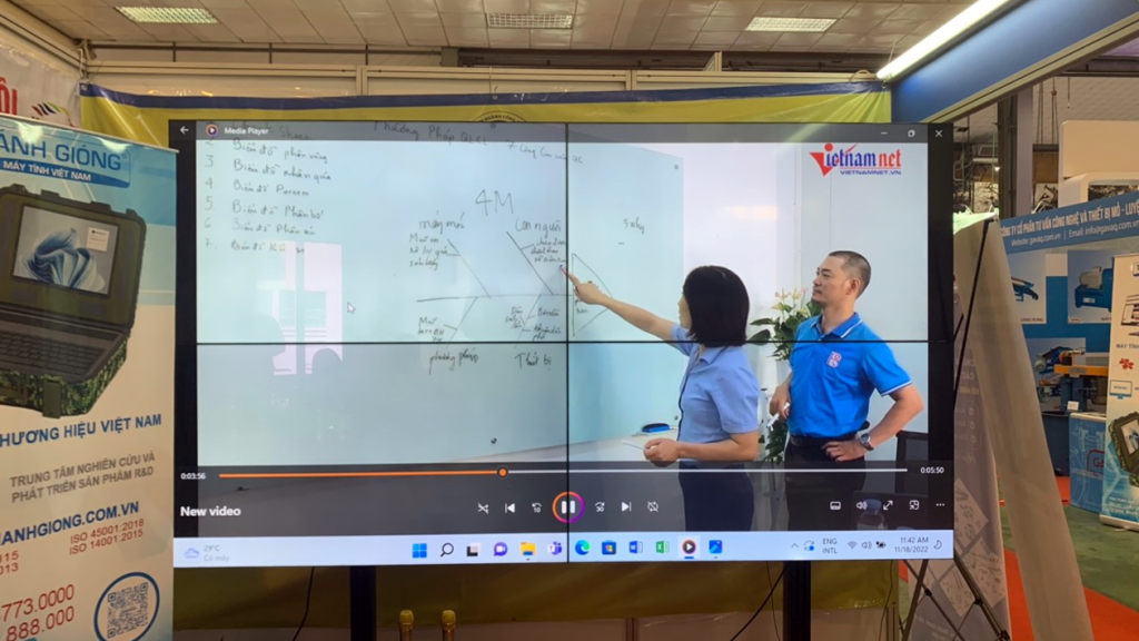 Năm nay, Thánh Gióng kết hợp cùng Viewsonic – công nghệ xử lí hình ảnh và LG – màn hình ghép