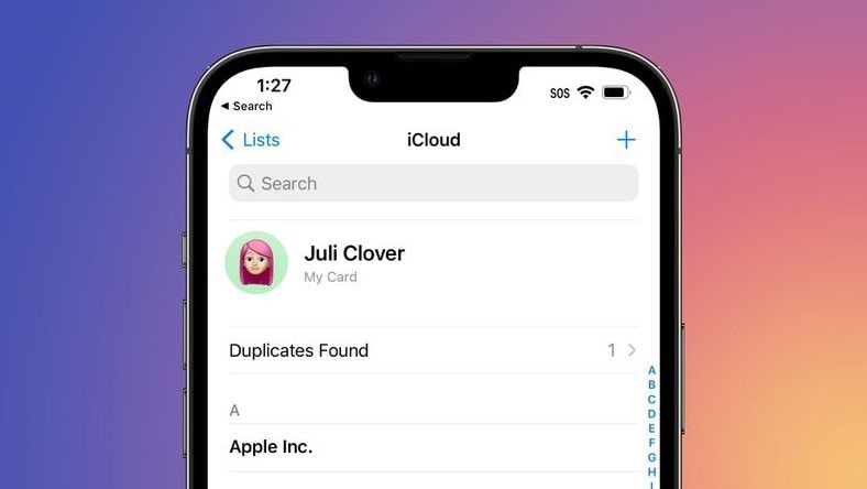 Làm sao quản lý danh bạ bị trùng trên iOS 16?