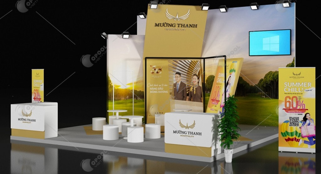 Gian hàng ấn tượng của Tập đoàn Mường Thanh tại Hội chợ Quốc tế Du lịch Việt Nam VITM 2023.