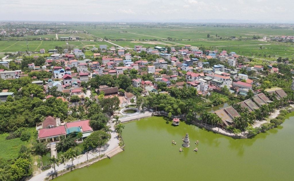 Diện mạo nông thôn mới khang trang của xã Cao Dương (huyện Thanh Oai)