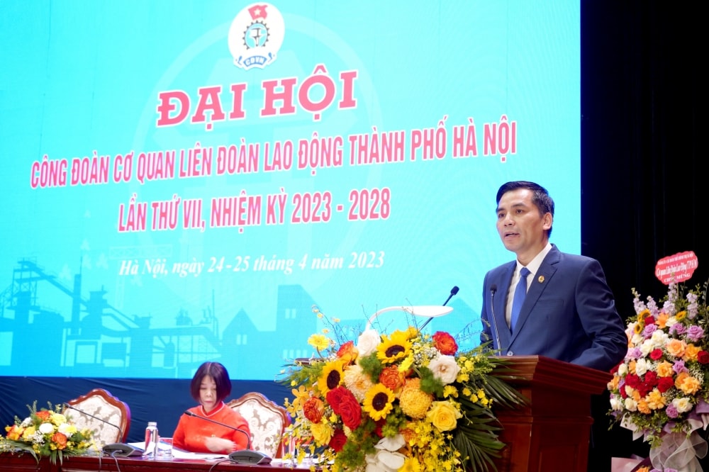 Đồng chí Lê Đình Hùng tái cử chức Chủ tịch Công đoàn Cơ quan Liên đoàn Lao động thành phố Hà Nội Đồng chí Lê Đình Hùng tái cử chức Chủ tịch Công đoàn Cơ quan Liên đoàn Lao động thành phố Hà Nội