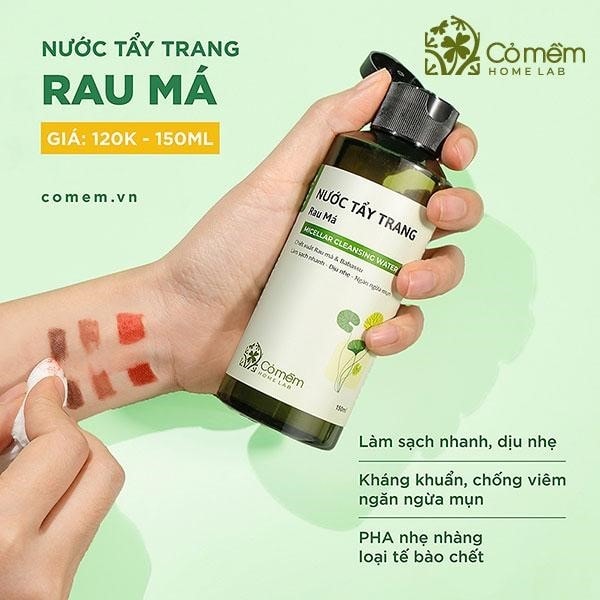 Tẩy trang Cỏ Mềm cho da dầu mụn chiết xuất hoàn toàn từ tự nhiên