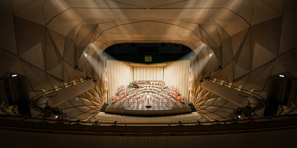 Ngắm Nhà hát Hồ Gươm qua phối cảnh 3D -0