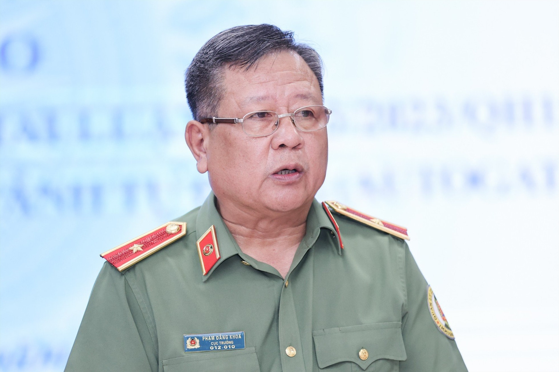 Thiếu tướng Phạm Đăng Khoa - Cục trưởng Cục Quản lý Xuất nhập cảnh. Ảnh: T.Vương