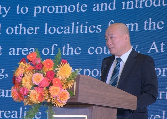 Ông Vũ Bá Phú, Cục trưởng Cục Xúc tiến thương mại, Bộ Công Thương phát biểu