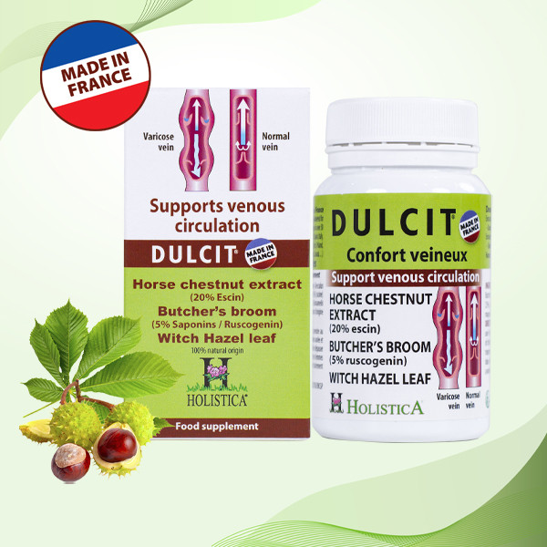 DULCIT - sản phẩm thảo dược chất lượng đến từ Pháp bảo vệ tĩnh mạch chân