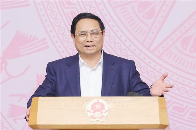 Thủ tướng Phạm Minh Chính phát biểu kết luận phiên họp.