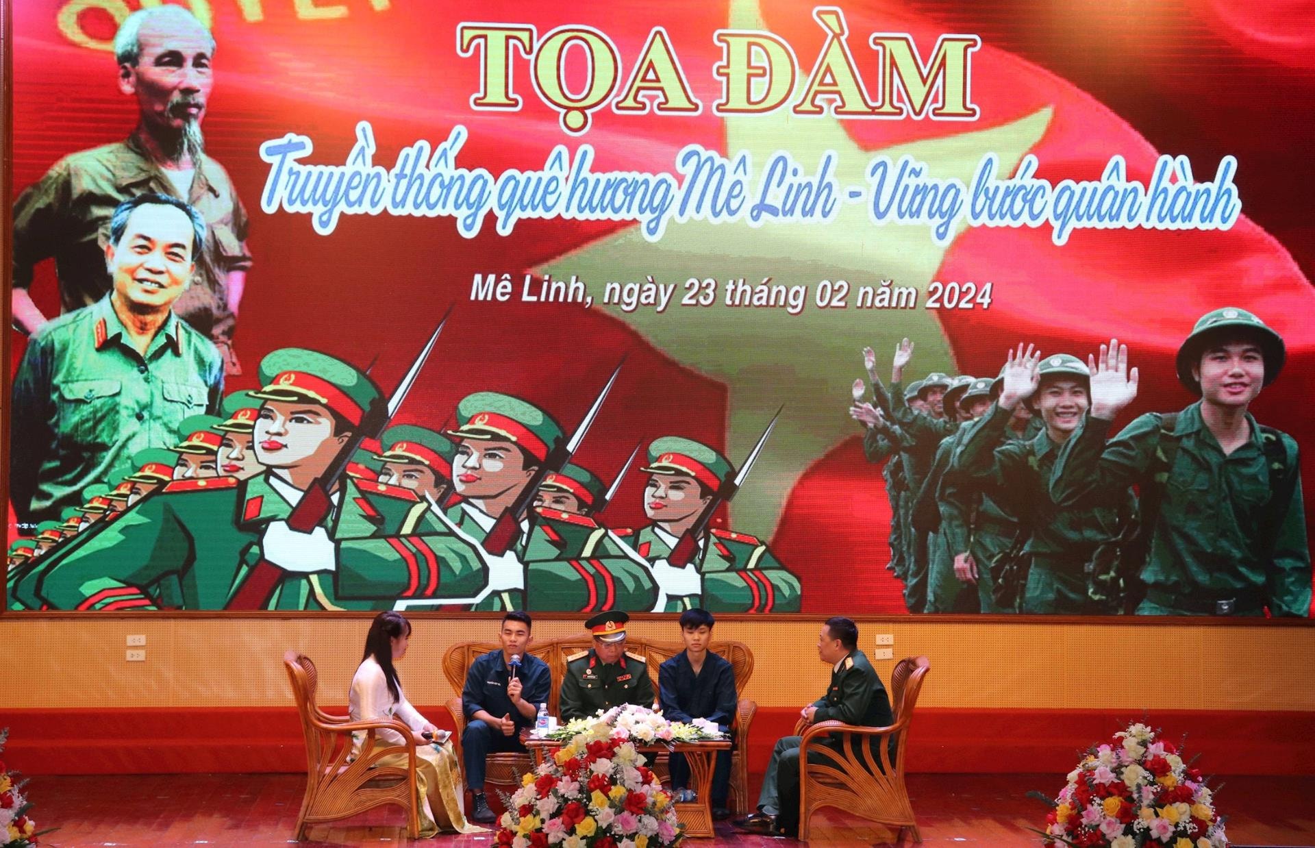 187 tân binh huyện Mê Linh sẵn sàng lên đường làm nhiệm vụ
