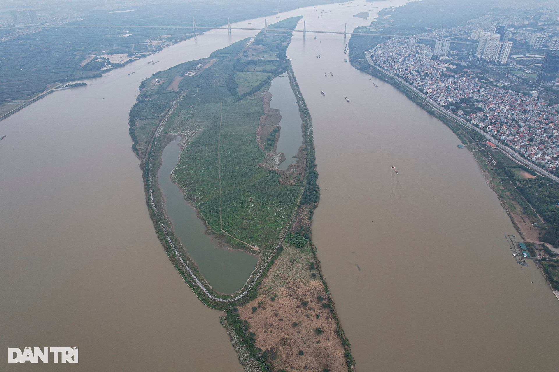 Hình dáng đa dạng của các bãi nổi trên sông Hồng - 7