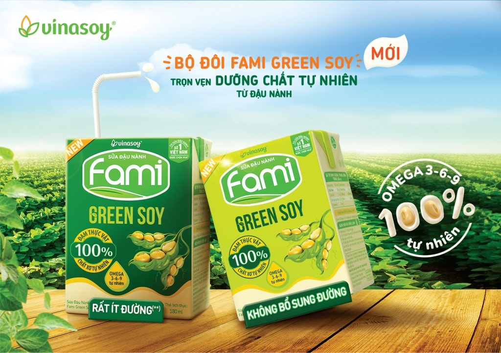 Vinasoy ra mắt sản phẩm sữa đậu nành Fami Green Soy_01 Vinasoy ra mắt sản phẩm sữa đậu nành Fami Green Soy_01