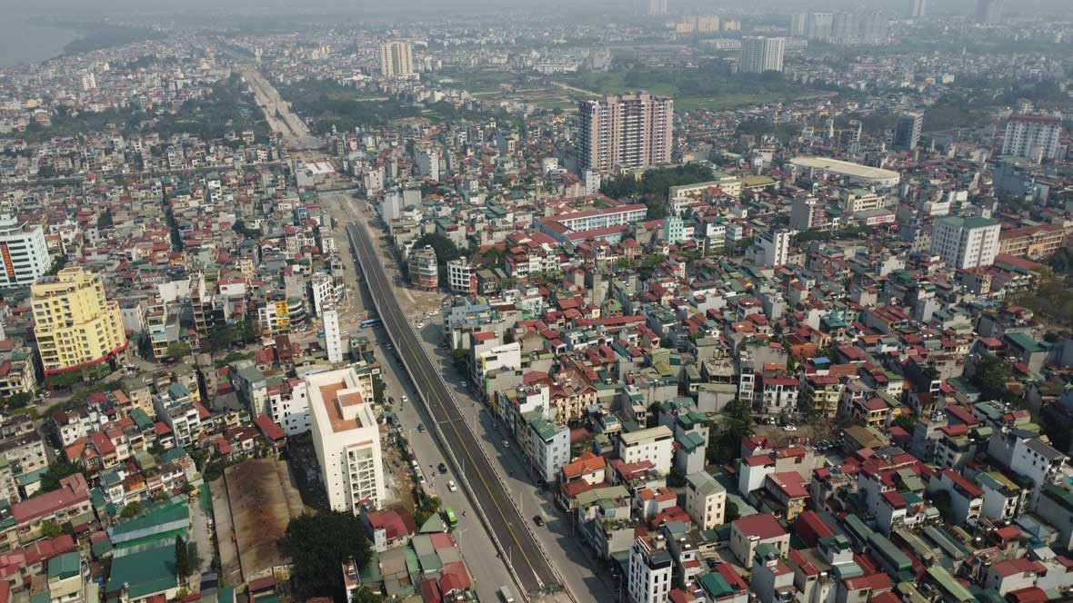 Dự án giảm ùn tắc 1.200 tỉ đồng ở Long Biên băng về đích