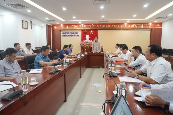 Buổi tổng kết đánh giá về 'Hội nghị phát triển bền vững nuôi biển - Nhìn từ Quảng Ninh' diễn ra chiều 5/4 tại Quảng Ninh. Ảnh: Hồng Thắm.