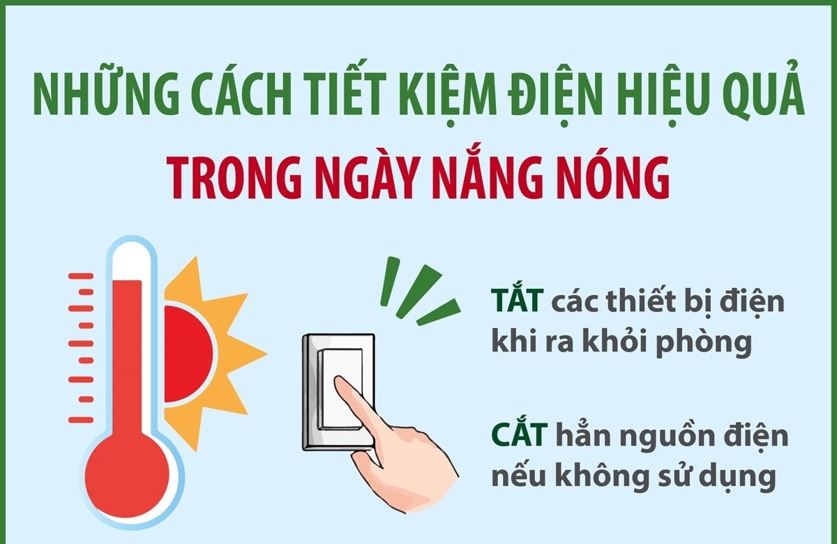 Những cách tiết kiệm điện hiệu quả trong ngày nắng nóng