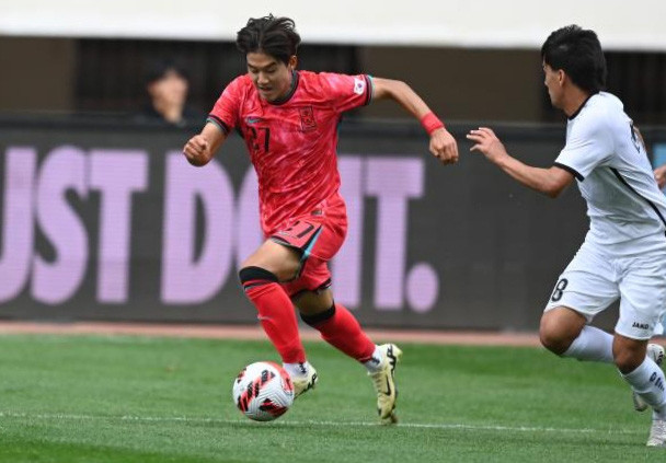 U 19 Hàn Quốc có trận thắng đầu tiên ở giải - Ảnh: XINHUA