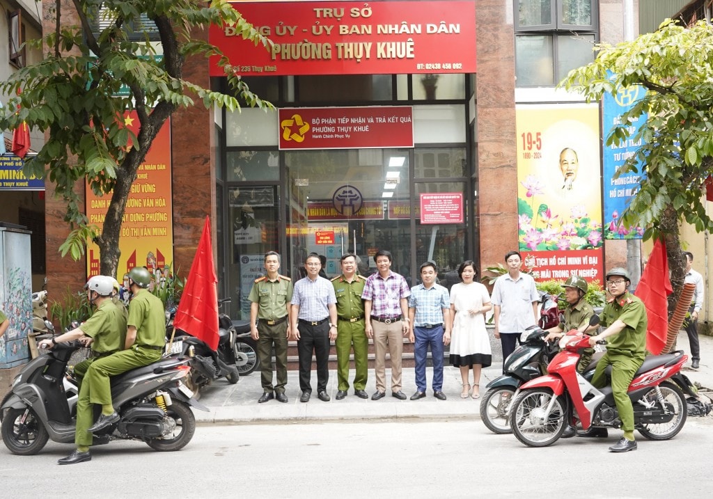 100% phường trên địa bàn quận Tây Hồ triển khai tổ bảo vệ an ninh trật tự ở cơ sở
