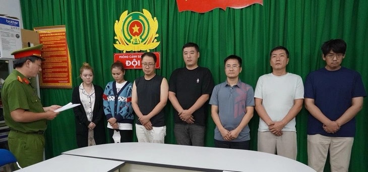 Các đối tượng tại cơ quan Công an Các đối tượng tại cơ quan Công an