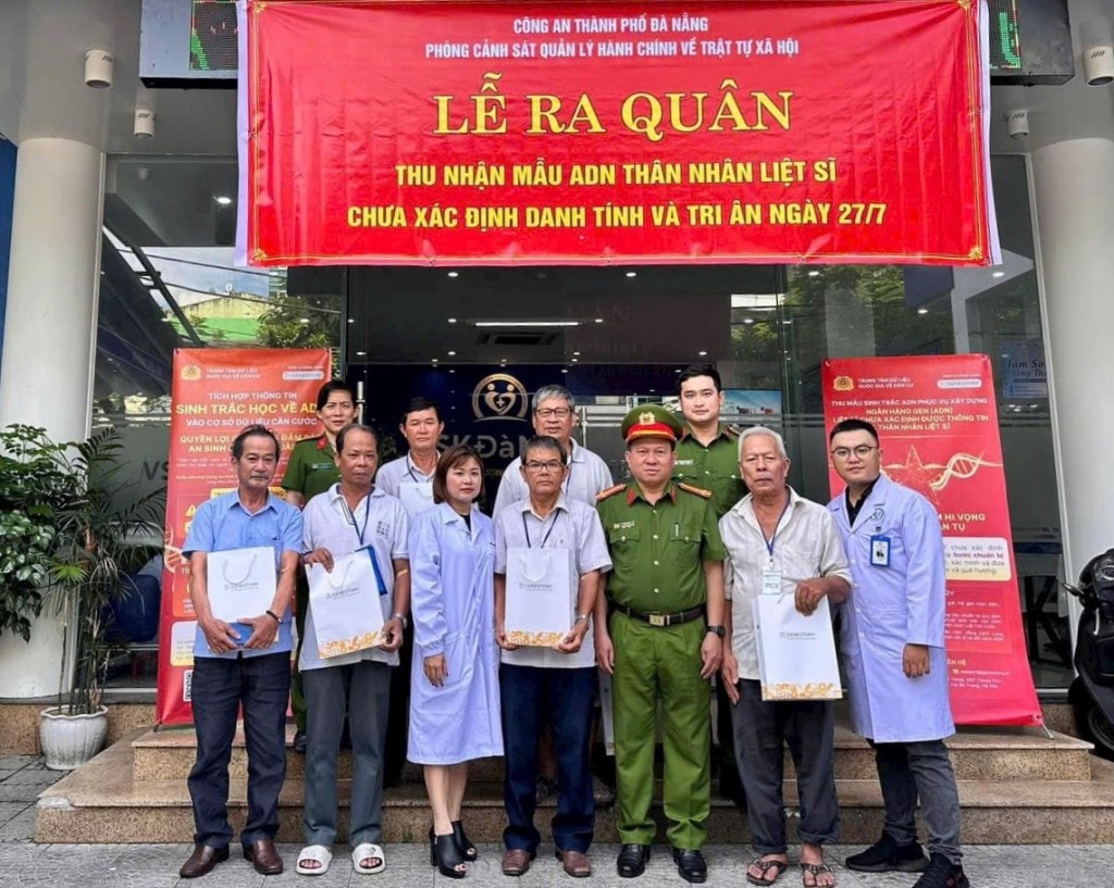 Trung tâm Y khoa VSK Đà Nẵng hợp tác với GeneStory phối hợp với Công an TP Đà Nẵng thu nhận mẫu ADN thân nhân liệt sĩ chưa xác định danh tính dịp 27/7 Trung tâm Y khoa VSK Đà Nẵng hợp tác với GeneStory phối hợp với Công an TP Đà Nẵng thu nhận mẫu ADN thân nhân liệt sĩ chưa xác định danh tính dịp 27/7