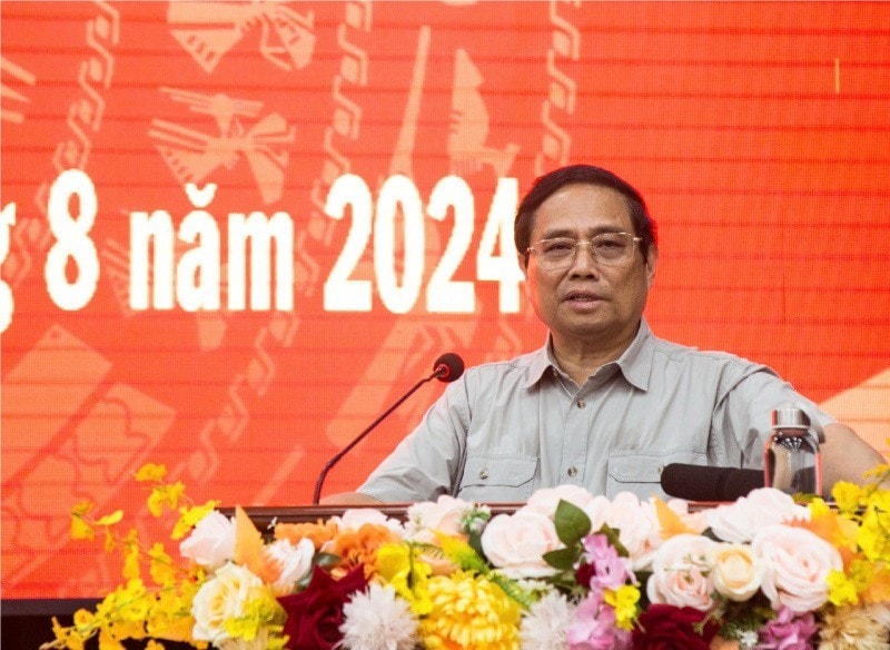 Thủ tướng Chính phủ Phạm Minh Chính phát biểu chức mừng và chỉ đạo tại buổi làm việc ( Thủ tướng Chính phủ Phạm Minh Chính phát biểu chức mừng và chỉ đạo tại buổi làm việc (