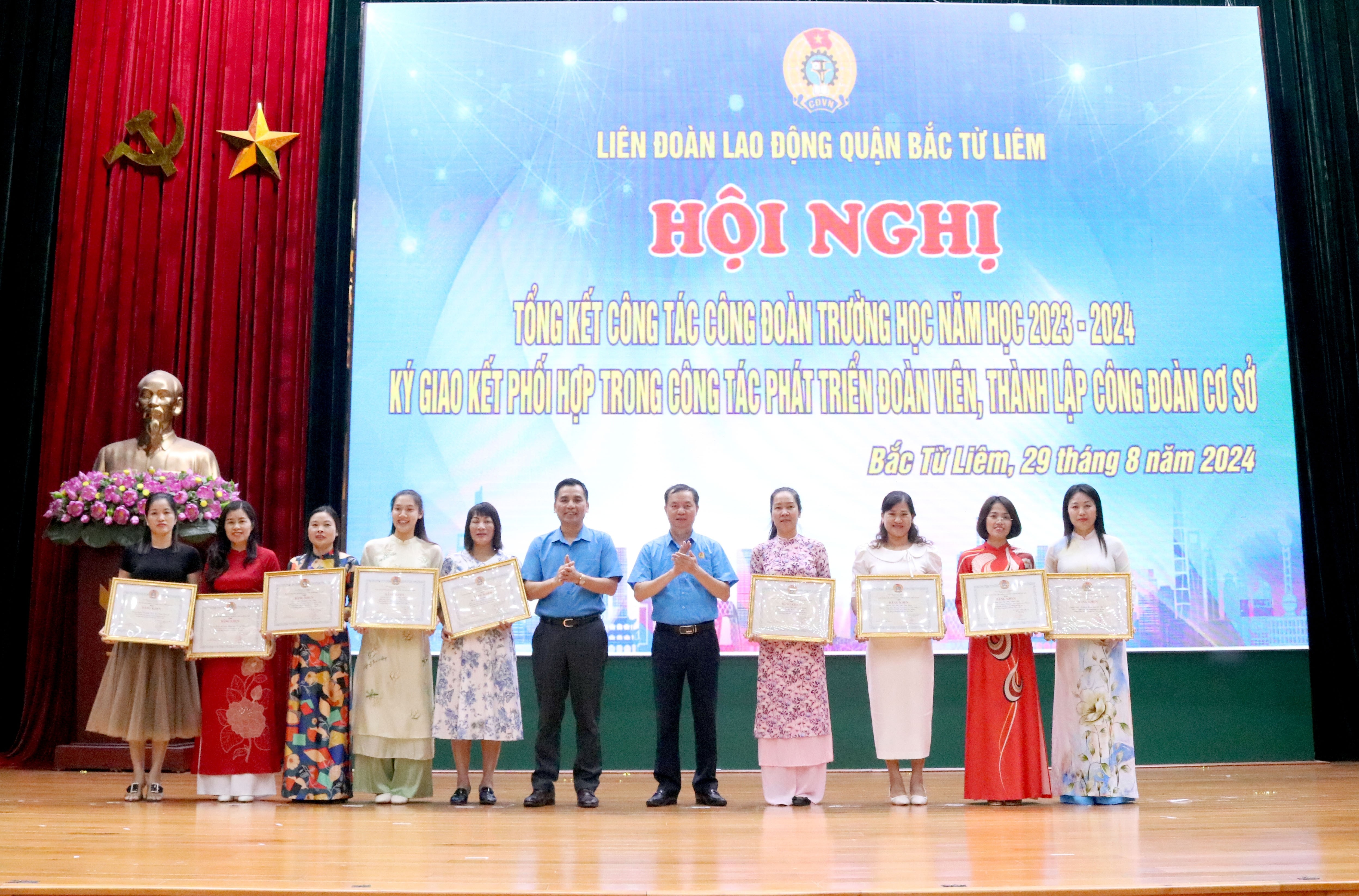 Quận Bắc Từ Liêm tổng kết công tác Công đoàn khối trường học năm học 2023-2024