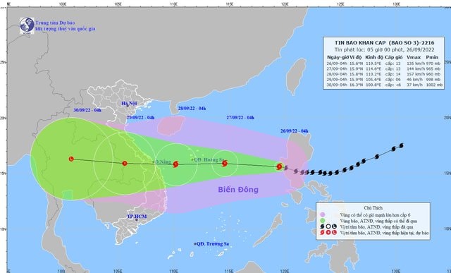 Giám đốc Trung tâm Dự báo KTTV quốc gia cảnh báo bão số 4 áp sát Quảng Bình, Quảng Trị