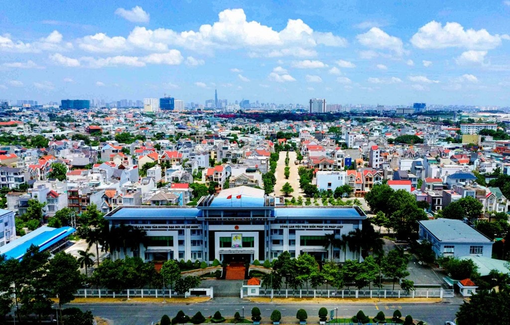 Hình 2: Dĩ An định hướng trở thành đô thị loại I, tạo nền tảng và cơ hội phát triển toàn diện cho doanh nghiệp, từ các lĩnh vực công nghiệp đến dịch vụ và thương mại. 