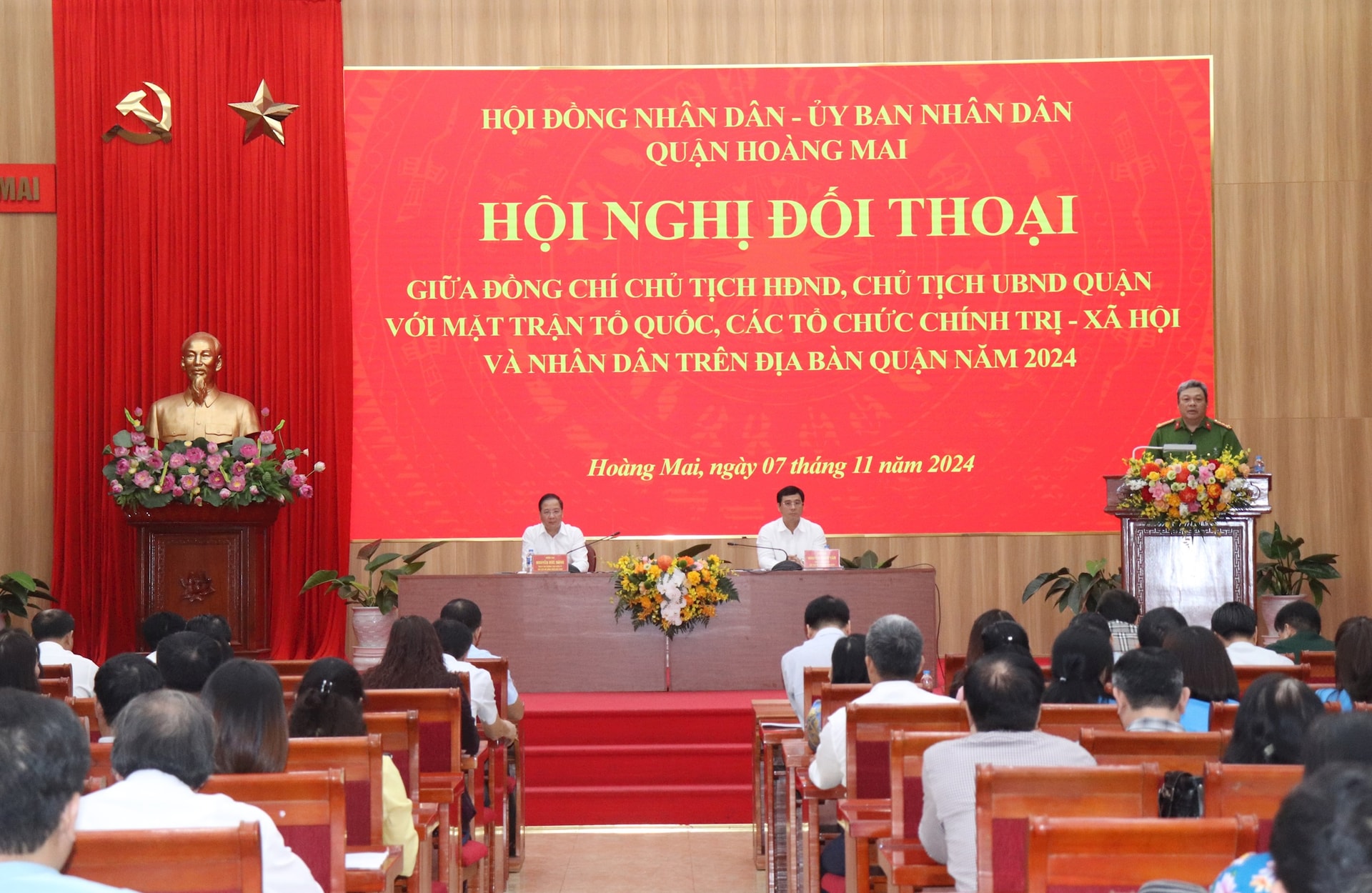 Quang cảnh hội nghị đối thoại. Ảnh: Hiền Thu.