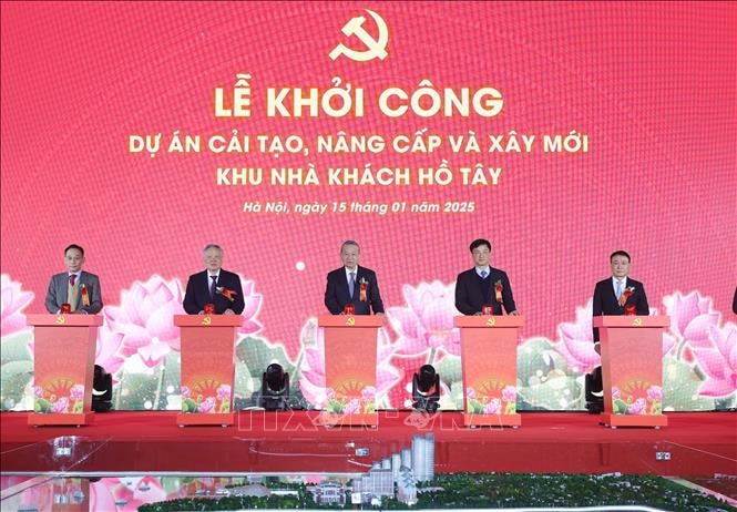 khởi công xây mới khu Nhà khách Hồ Tây