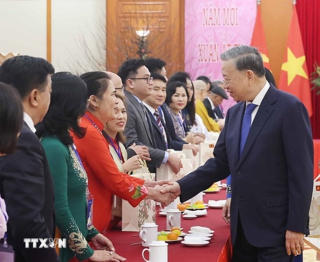 Tổng Bí thư Tô Lâm gặp gỡ kiều bào tiêu biểu dự chương trình 