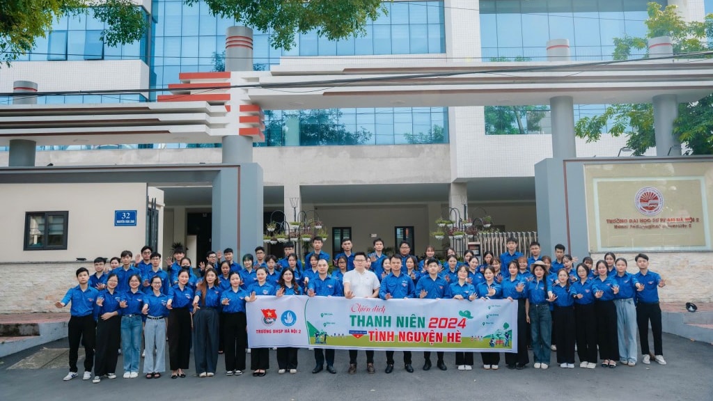 Đoàn Thanh niên, Hội Sinh viên trường Đại học Sư phạm Hà Nội 2 ra quân Chiến dịch Thanh niên tình nguyện hè 2024
