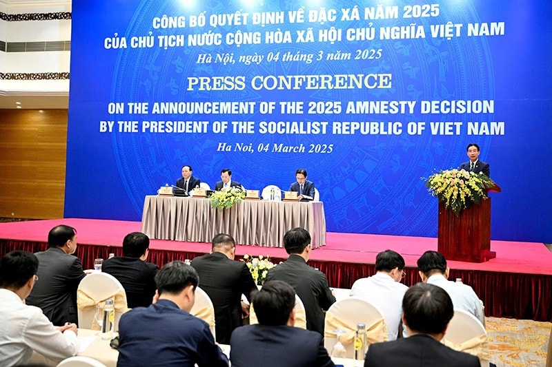 Lãnh đạo các bộ ngành chủ trì họp báo công bố Quyết định đặc xá của Chủ tịch nước 