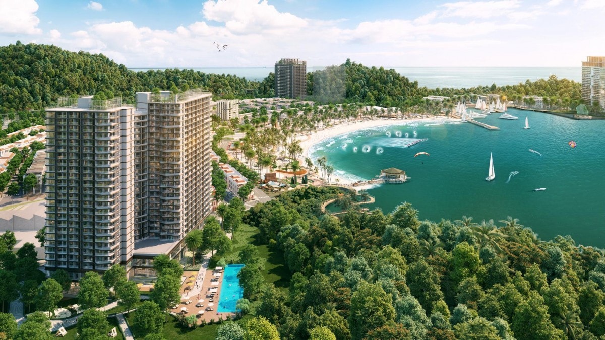 Xanh Sky - căn hộ Sungroup giao thoa sắc màu thiên nhiên và kiến trúc hiện đại ở Cát Bà