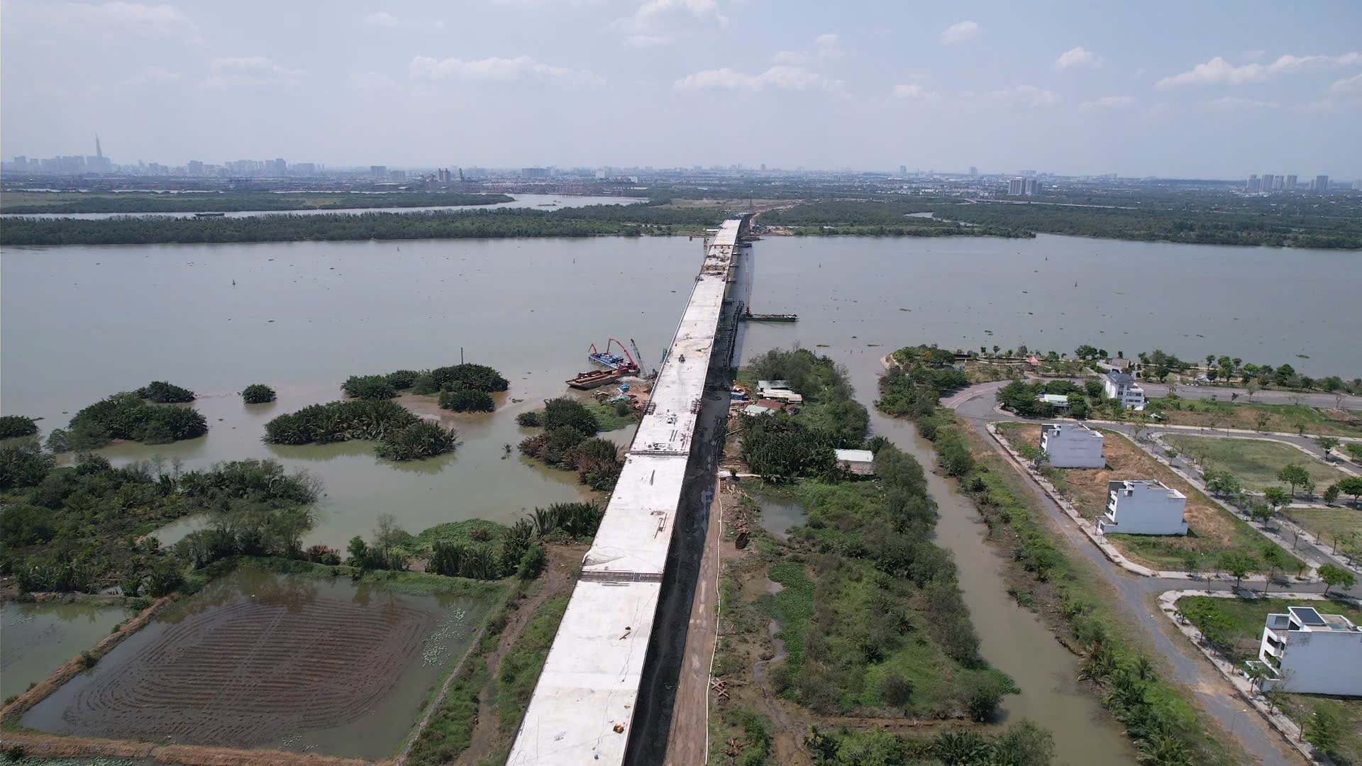 Tiến độ Vành đai 3 thành phố Hồ Chí Minh qua tỉnh Đồng Nai đang tốt. Ảnh Xuân Lộc