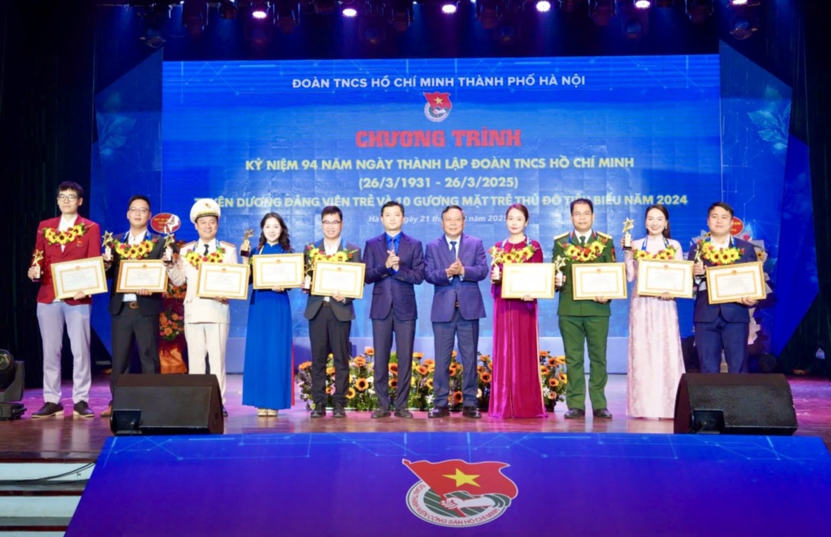 Hà Nội: Tuyên dương 10 Gương mặt trẻ Thủ đô tiêu biểu