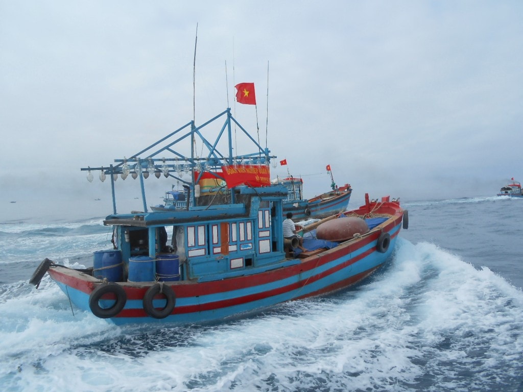 cấm biển đối với 16 tàu cá “3 không” (Ảnh binhdinh.gov)