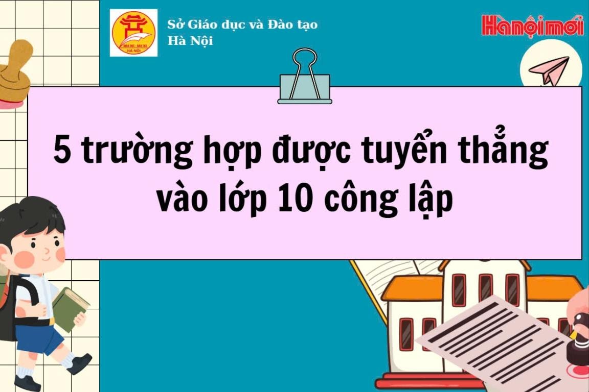 Hà Nội: 5 trường hợp tuyển thẳng lớp 10 công lập