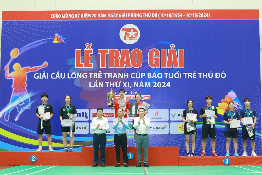 Giải Cầu lông trẻ tranh Cúp báo Tuổi trẻ Thủ đô để lại ấn tượng sâu đậm trong lòng khán giả