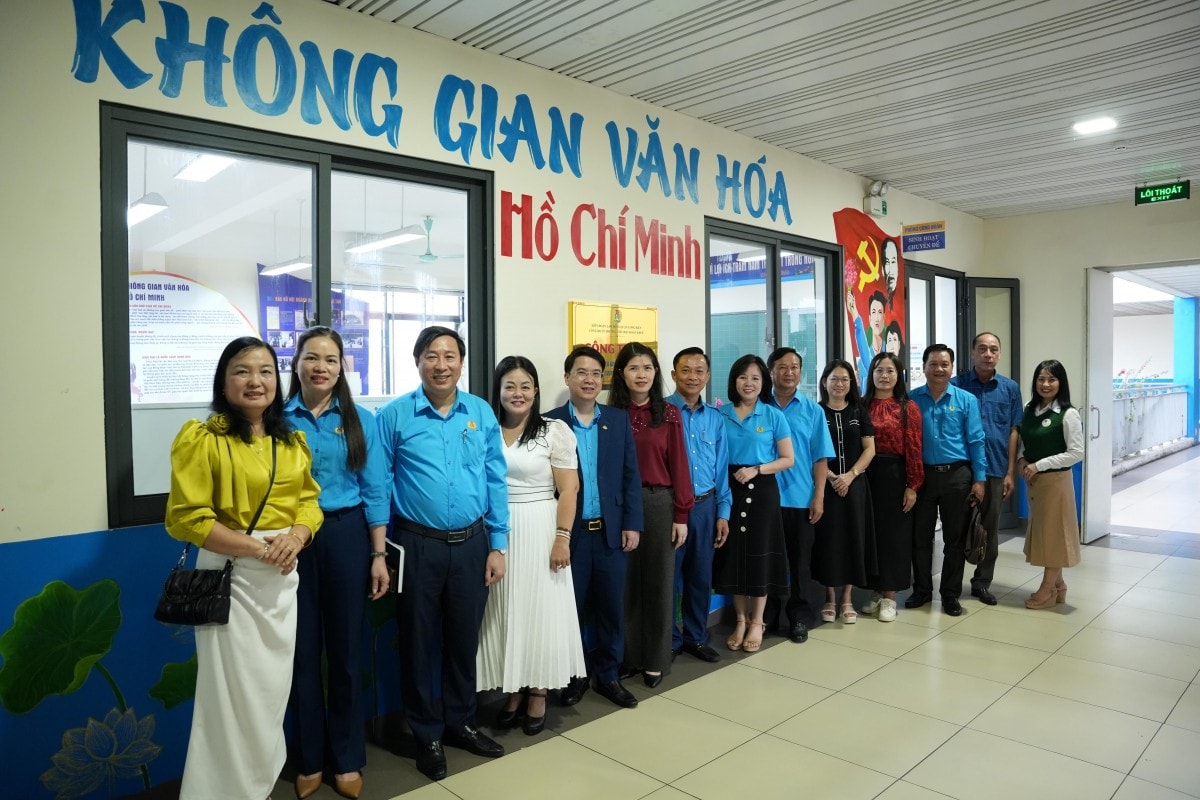 LĐLĐ quận Long Biên - LĐLĐ tỉnh Hậu Giang chia sẻ kinh nghiệm hoạt động công đoàn