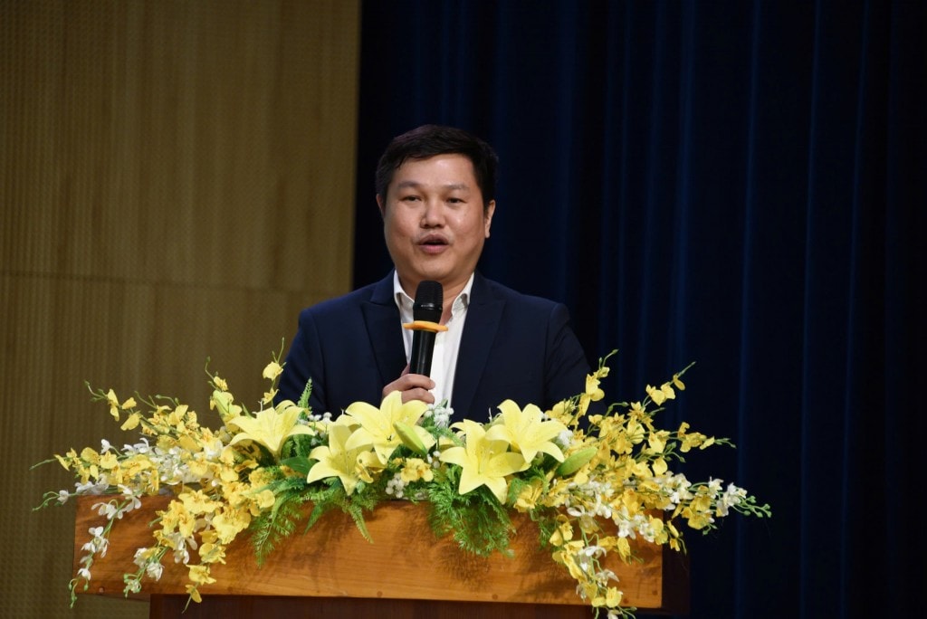  TS. Huỳnh Ngọc Anh – Phó Hiệu trưởng trường Đại học Công nghệ TP.HCM – Hutech phát biểu.