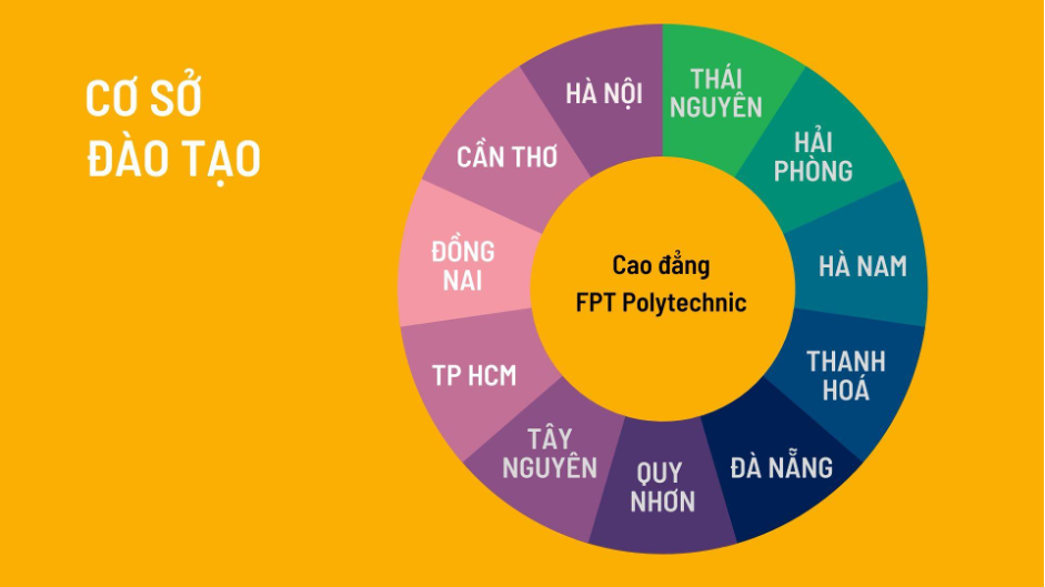 Trường Cao đẳng FPT Polytechnic hiện có mặt tại 11 tỉnh, thành phố trên cả nước