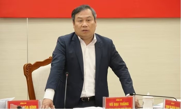 Đồng chí Vũ Đại Thắng, Bí Thư Tỉnh ủy Quảng Ninh phát biểu tại buổi làm việc.