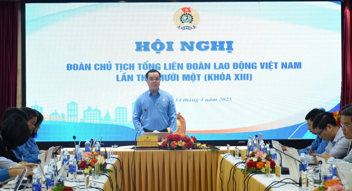 Sáng nay (14/4), Đoàn Chủ tịch Tổng LĐLĐ Việt Nam cho ý kiến sửa Luật Công đoàn