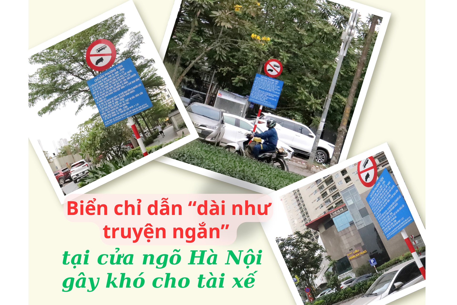 Biển chỉ dẫn “bí hiểm” tại cửa ngõ Hà Nội, tài xế như giải đố giữa dòng xe cộ