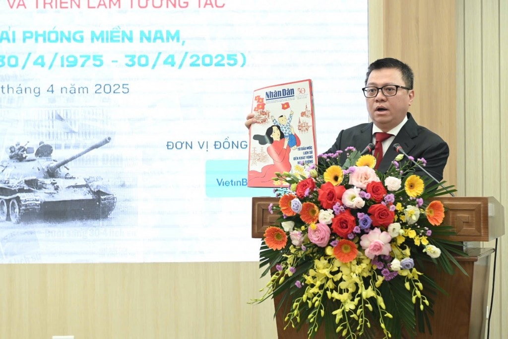 Ông Lê Quốc Minh, Ủy viên Trung ương Đảng, Phó Trưởng Ban Tuyên giáo và Dân vận Trung ương, Tổng Biên tập Báo Nhân Dân, Chủ tịch Hội Nhà báo Việt Nam giới thiệu về đợt thông tin tuyên truyền của Báo